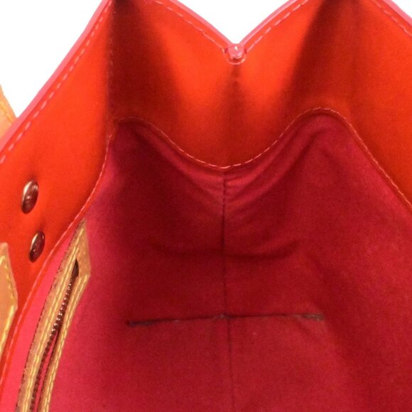 LOUIS VUITTON Read PM Hand Bag Monogram Vernis Patent Leather Red M91088 31YH134 - Picture 11 of 15